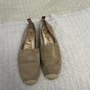 Sam Edelman Tan Suede Espadrille Flats